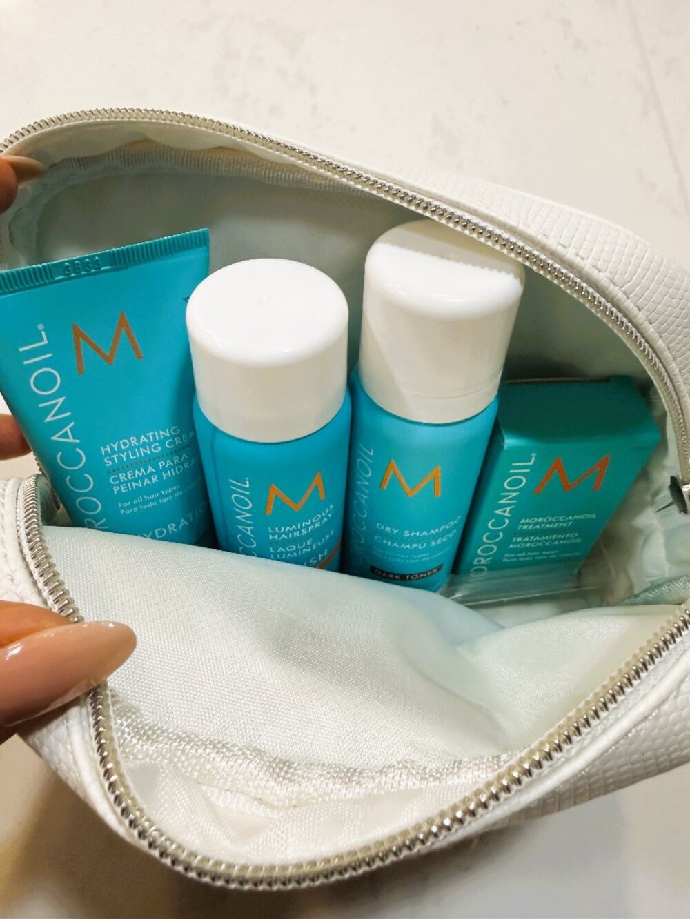 Moroccanoil Après Gym Travel Hair Care Set w/ Cosmetic Bag | NEW - Picture 2 of 7